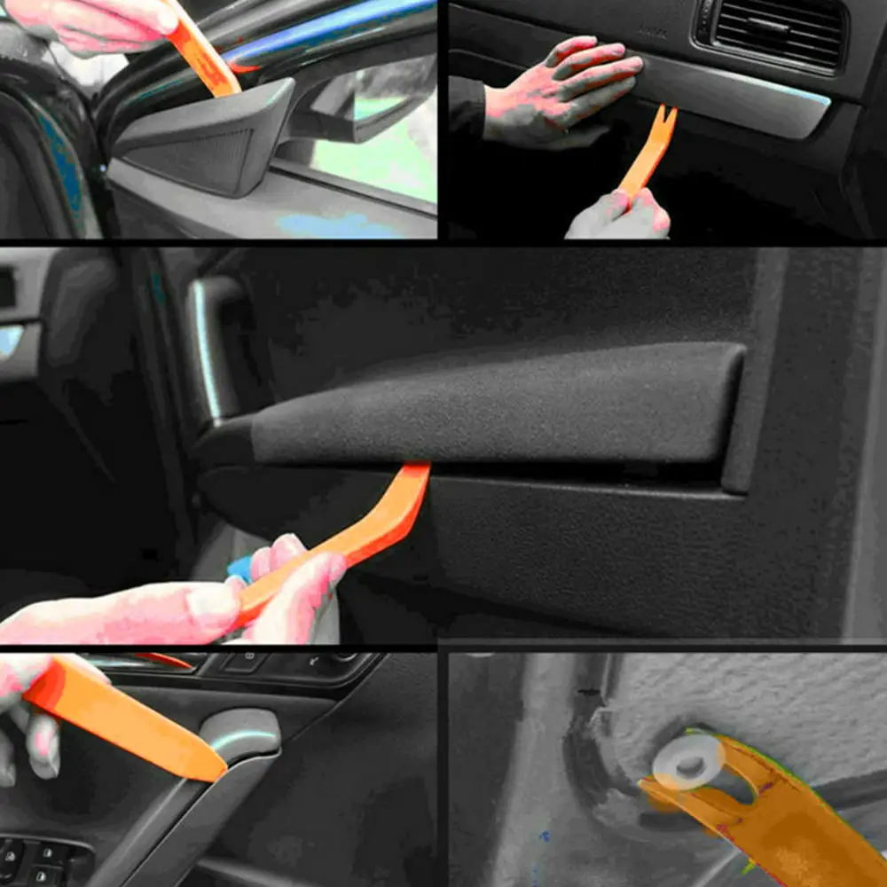 Universal Car Trim Panel Pry Open Install Tool Radio Audio Stereo Removal Key