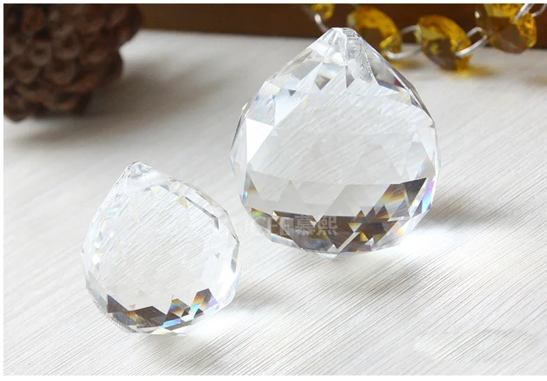 10pieces 20mm Transpa Crystal Hanging Faceted Ball 10pieces 20mm Transpa Crystal Hanging Faceted Ball Pendants For Chandeliers Hot Beautiful Glass Lighting