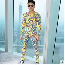 Стиль мужской комплект тепловой одежды хлопок тонкий хлопок нижнее белье линия брюки мужские облегающие кальсоны с v-образным вырезом