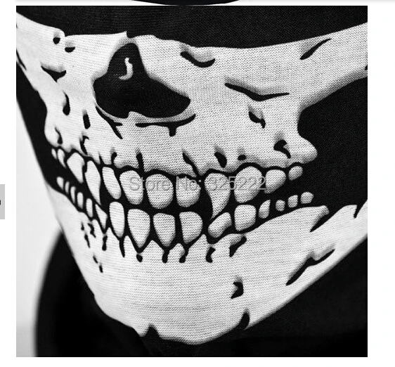 5pcs/lot Skull Tubular Face Mask Bandana Motorcycle Scarf Neck Warmer GHOSTS Call Multifunctional Facemask Free Shipping | Тематическая
