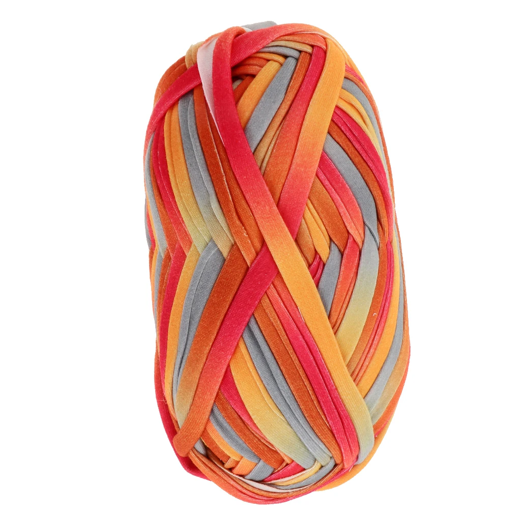 100g Soft Fabric Yarn For DIY Knitting Crochet Carpet Bags Clothing Accessories
