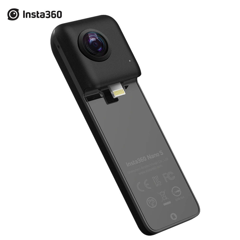 

Insta360 360 Degree VR Video Camera Nano S 4K 20MP with Panoramic Livestream Video Chat MultiView Free Capture