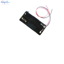10Pcs 2xAAA Battery Case Holder Socket Wire Junction Boxes With 15cm Wires