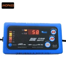 LCD display 6V 12V smart repair lead acid font b battery b font charger for Motorcycle