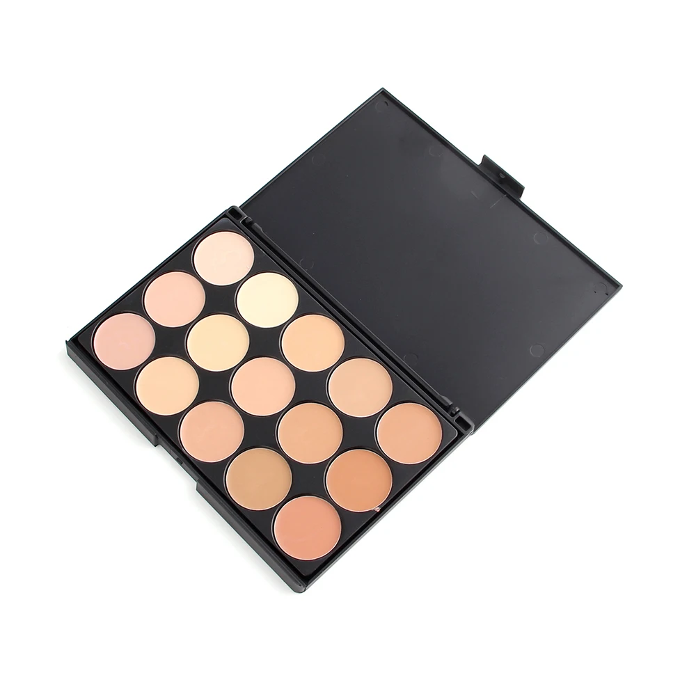New Professional 15 Color Foundation Make-up Concealers Palette With Brush Makeup Concealer Camouflage Cream Eye Face Cosmetic (5)