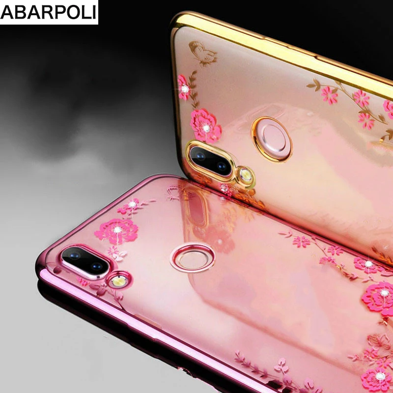 

Diamond Flower Case for Huawei P30 Lite P20 Pro Nova 3e 4e P Smart 2019 Plus Mate 20 Lite Honor 10 Lite Soft Silicone Tpu Cover