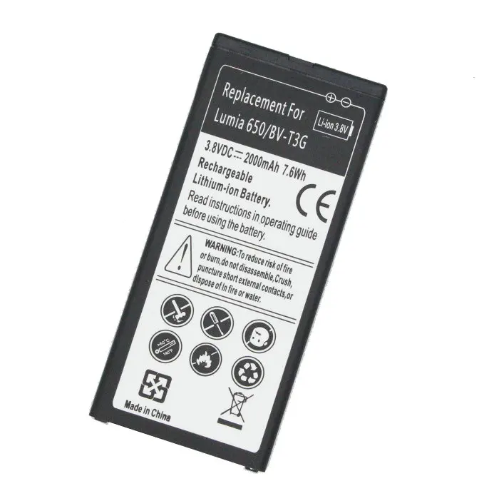 2 шт./лот 2000 мАч/7.6Wh BV-T3G сменная батарея для microsoft Nokia lumia 650 RM-1154 батарея Bateria Batterij