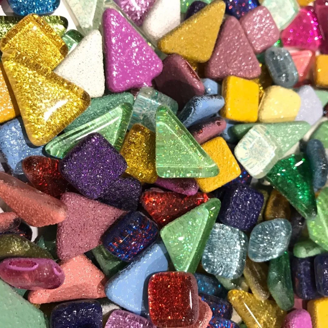 Buy 120g 70pcs Colorful Glitter Shiny Craft Material