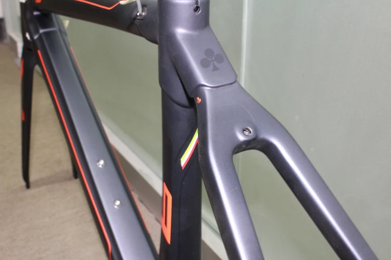 Clearance factory sale orange Colnago C60 Road bike Frame Red carbon fiber bicycle frame +Seatpost+Fork+Clamp+Headset 7 Clearance factory sale orange Colnago C60 Road bike Frame Red carbon fiber bicycle frame +Seatpost+Fork+Clamp+Headset 7