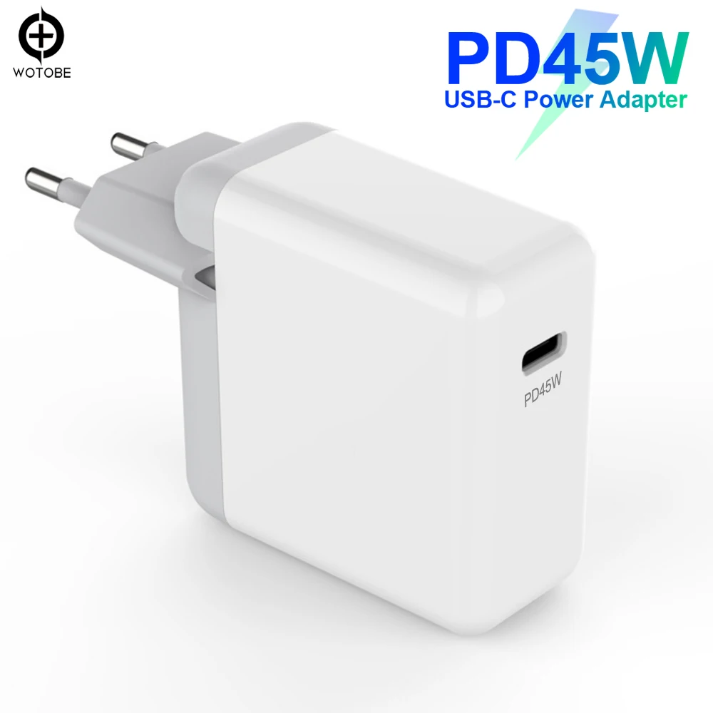 WOTOBE PD3.0 45 Вт USB C зарядное устройство для MacBook Pro DELL XPS 12/13/samsung Note 8 S9 Google Pixel XL iPhone X/8 8Plus iPad Pro