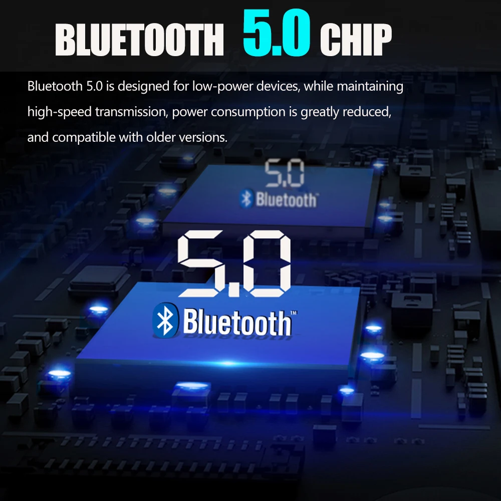 Автомобильный Bluetooth 5,0, fm-передатчик, беспроводной аудио приемник, Автомобильный MP3 плеер, 2.1A, двойной USB, быстрое зарядное устройство, автомобильные аксессуары