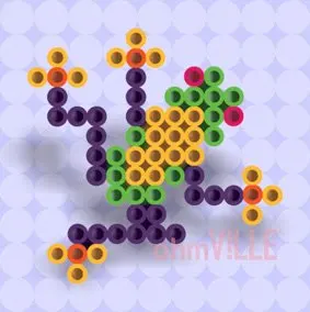 S225aa0019 Бесплатная доставка/5 шт./лот 1 шт. квадратные Pegboards + 225 шт Perler / 5 мм Beads Project/ Hama
