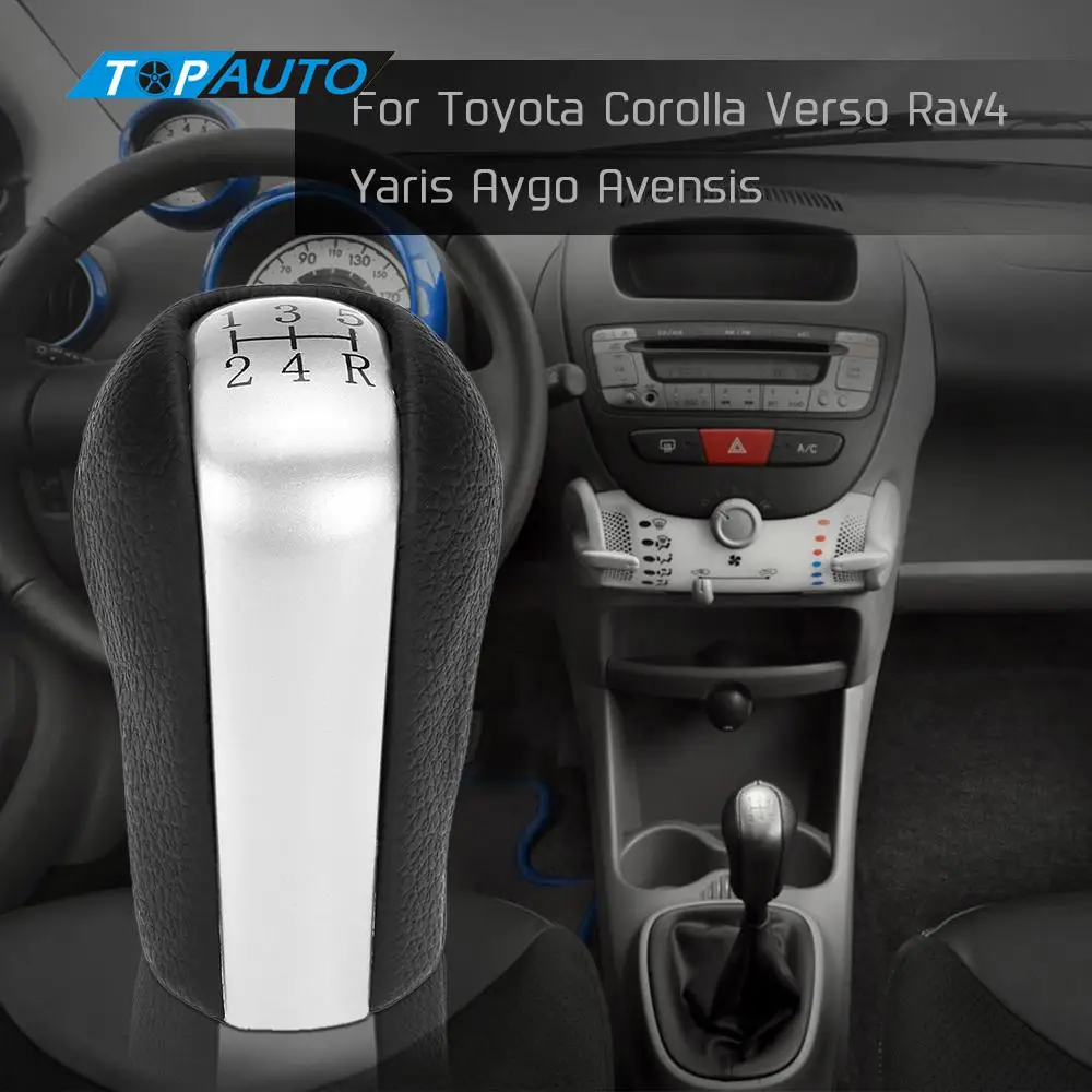 

5 Speed Gear Stick Shift Knob Insert Replacement for Toyota Corolla 1992-2009 Verso Rav4 Yaris Aygo Avensis Car Styling