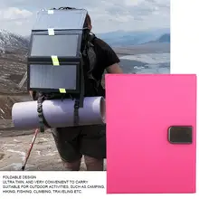 12W Outdoor Waterproof Foldable LED Monocrystalline Silicon Solar Panel USB Output Solar Panel System solar cells high efficiency amorphous silicon thin film solar cells