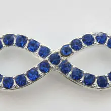 5 шт синие проложить горный хрусталь Бесконечность Ссылка подвески#22893