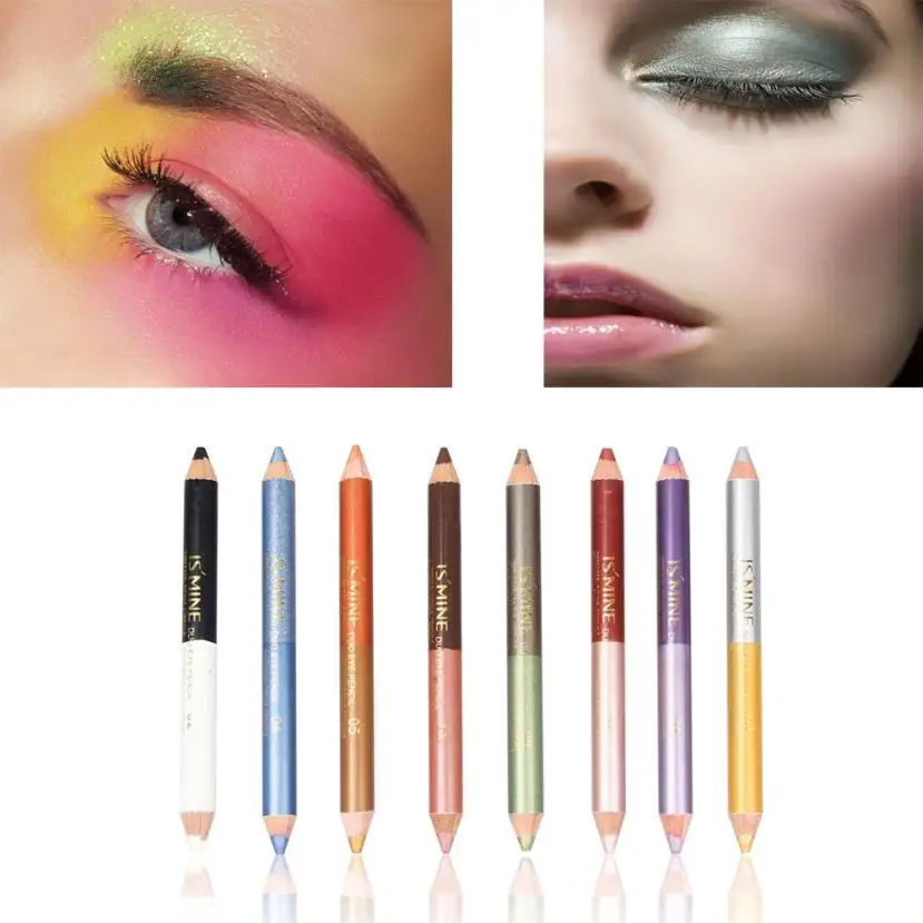 

New fashion high quality Double-headed Pearling Eyeshadow Pencil Lie Silkworm Pen Durable Waterproof Save your time Anne
