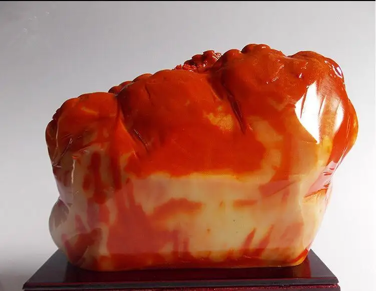 Китайская каменная Статуэтка ShouShan ручной работы с изображением пейзажа|statue|statue