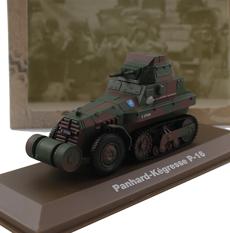 

ATLAS 1/43 Panhard-Kegresse P-16 Armor Halftrack Alloy collection model Holiday gift