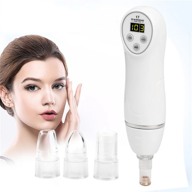 

Microdermabrasion Diamond Peeling Beauty Device Blackhead Removal Electric Facial Vacuum Pore Cleanser Spot Acne Vacuum Suction