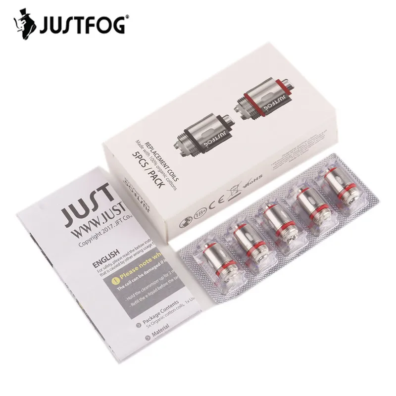 

20pcs/lot JUSTFOG Q16 Coil 1.2ohm 1.6ohm C14 Coil Head Core For Q16 Q14 P16A P14A Clearomizer C14 Sub ohm Tank Airflow Control