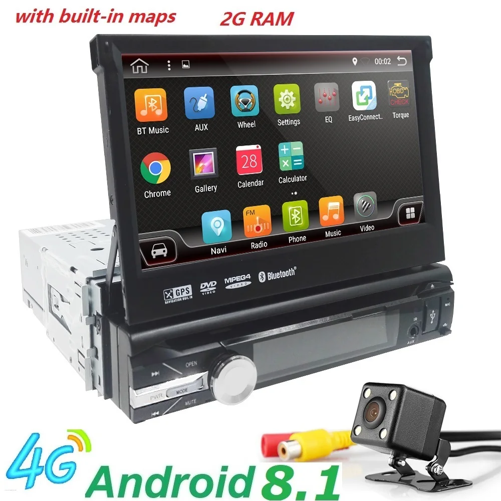 Android 8.1 HD 1024*600 Car DVD Player Radio For Universal ...