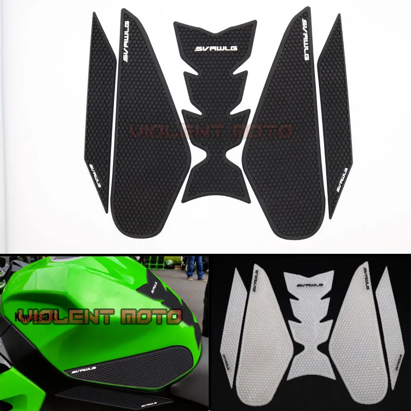 

2019 Motorcycle Tank Traction Pad Side Gas Knee Grip Protector Decal For For KAWASAKI NINJA 400 NINJA400 ninja400 2018