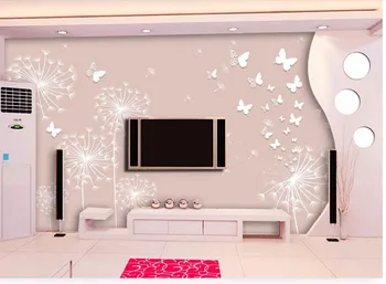 

Custom 3d wallpaper murals Dandelion Photo wallpaper custom wallpaper TV setting wall of sitting room sofa
