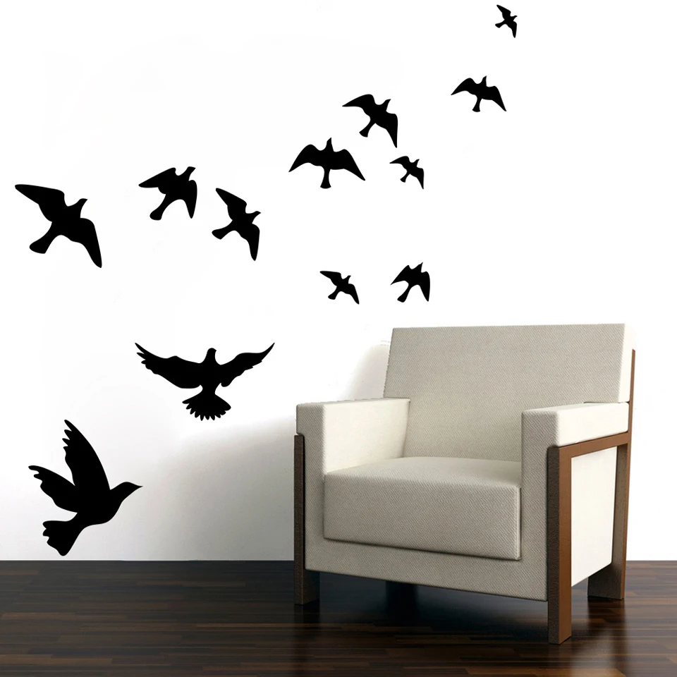 Online Buy Wholesale Wall Deco Sticker From China Wall Deco - New Year Deco Stylish Waterproof Flying Birds Picture Wall Posterbackground Wall Sticker Vnf(china online buy wholesale wall deco sticker from china wall deco - new year deco stylish waterproof flying birds picture wall posterbackground wall sticker vnf(china