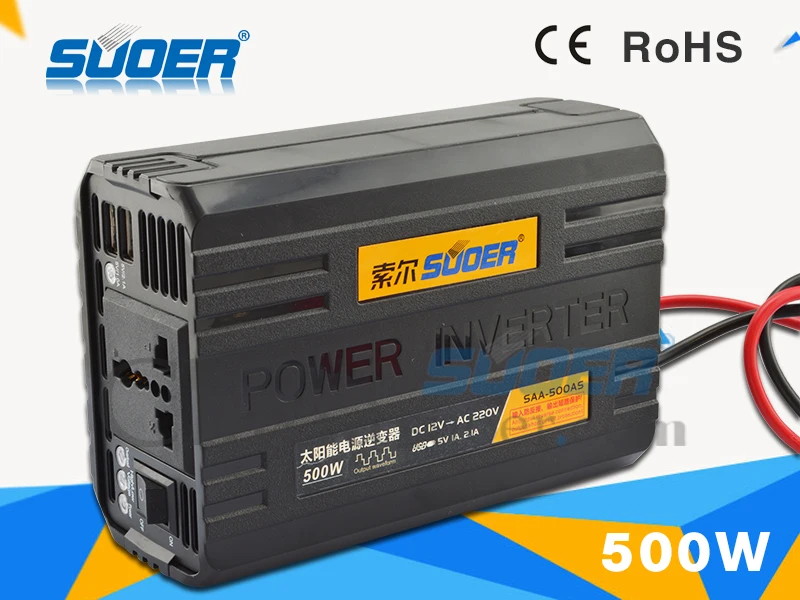 Suoer Inverter Power Modified Sine Wave 12 Volt 220 500W(SAA-500AS) | Обустройство дома