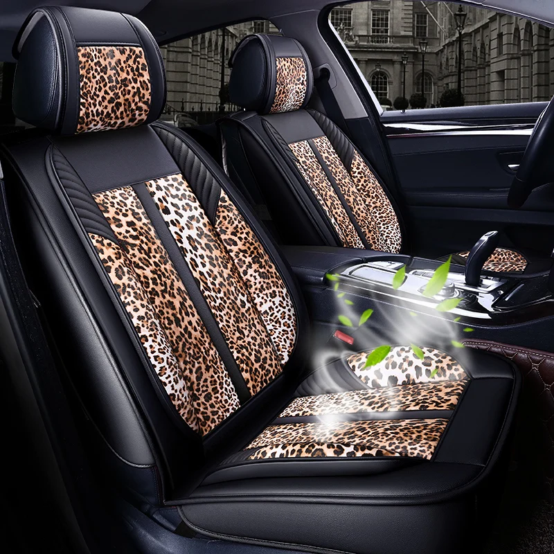 Buy Luxury Leopard Print Car Seat Cover Universal car