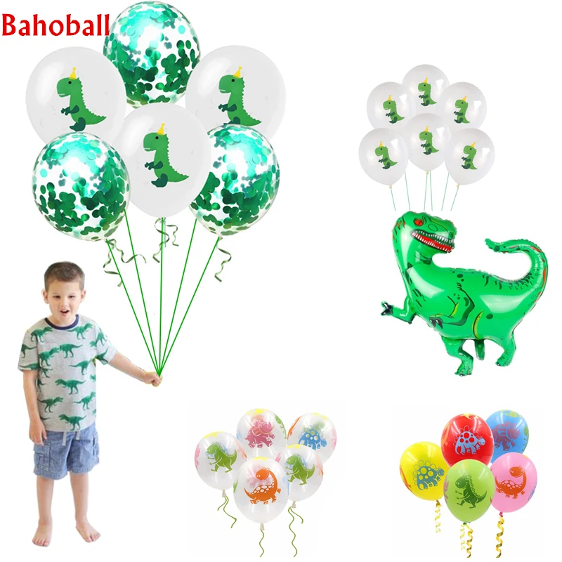 10pcs Dinosaur Balloons Dinosaur Birthday Party Decorations Kids Happy Birthday Dinosaur Party Walking Animals Baloons Kids Toys