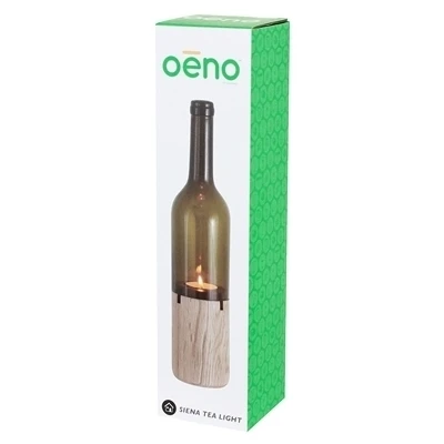 Siena Tealight Holder, Brown Bottle (2)
