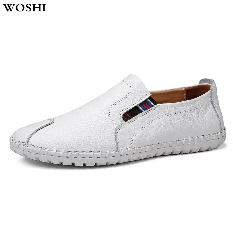 

big size 50 Men leather Casual Shoes Fashion Men Loafers Moccasins Slip On Male Flats Comfortable Flats Gommino Driving Shoes k4