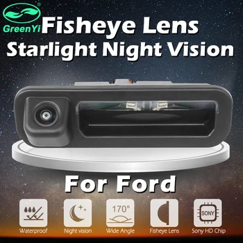 

170 Degree Sony MCCD Fisheye Lens Starlight Night Vision Rear View Car Trunk handle Camera For Ford Focus Focus 2 Focus 3