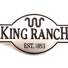 F150 F250 F350 серебро KING ранчо эмблема на крыло автомобиля знак черный descal