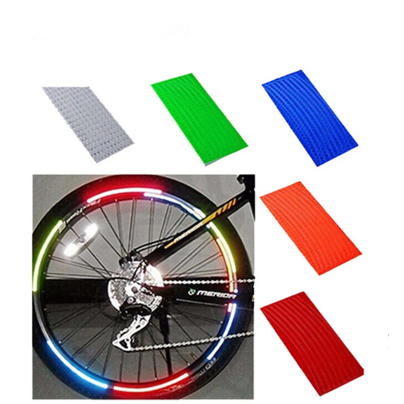 500pcs/lot Colorful Bicycle Wheel Reflective Stickers Bicycle Wheel Lightsbicycle wheel light