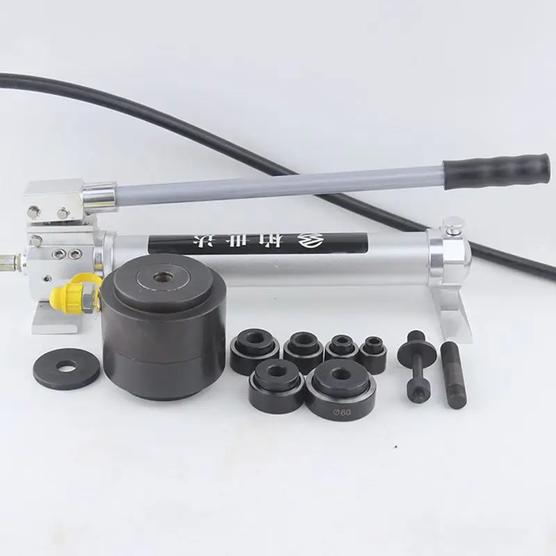 

30 Ton Manual Hydraulic Hole Punching Tools Hole Making Tools Hole Digger Punch Driver 16-60mm