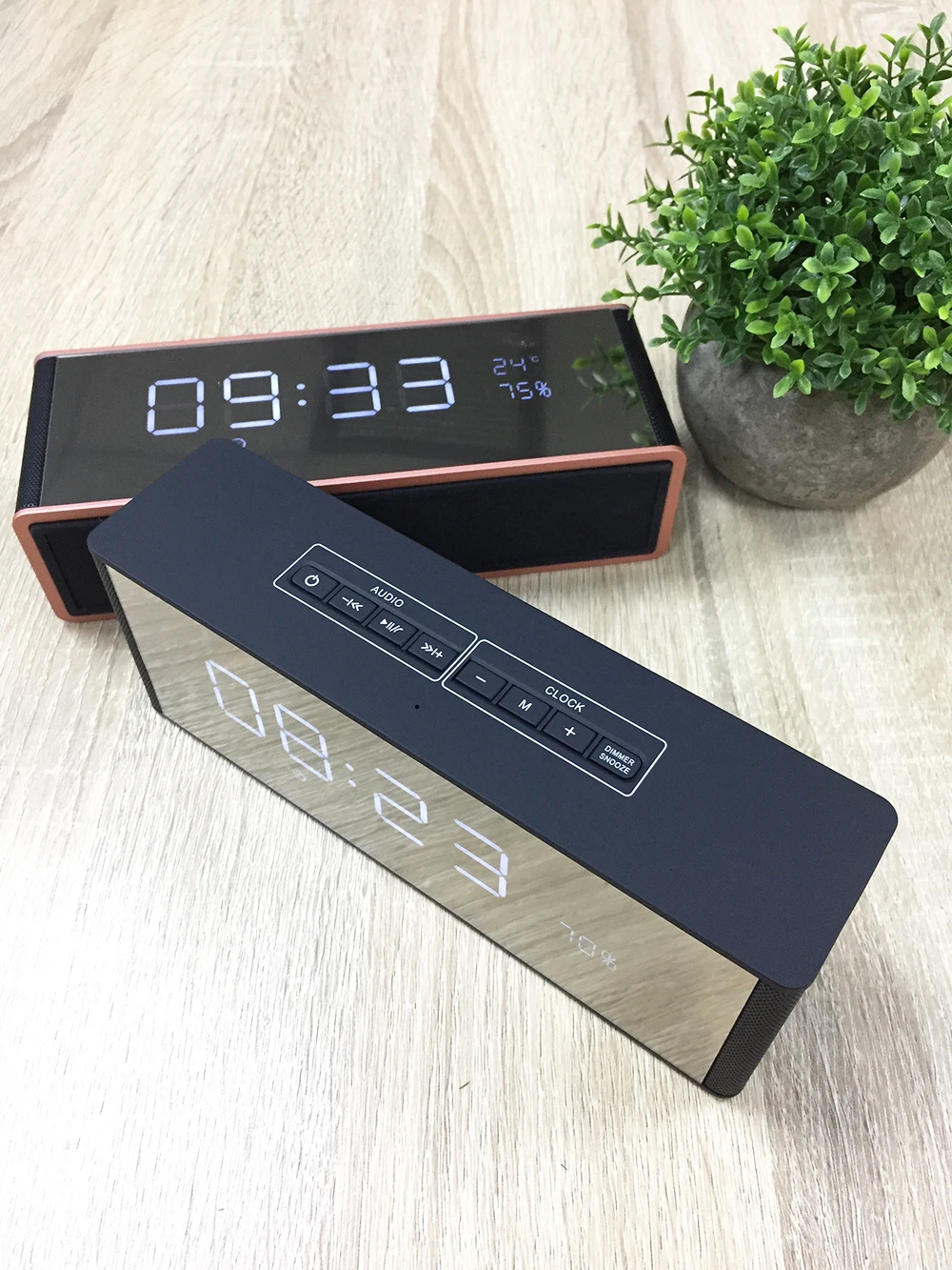 Portable Bluetooth Speaker 10W Kalonki with LED Display FM Radio Alarm Clock Mic HIFI Mini Wireless Stereo Soundbar for Computer (16)