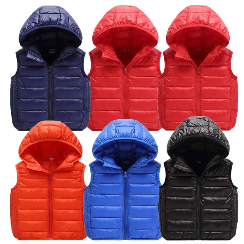 Kids Vest Children Baby Girl Vest Jacket 2018 Winter Spring Waistcoats for girl down and parks snowsuit kids coats