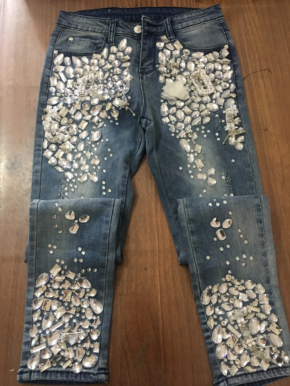 Женские Роскошные джинсы, стразы, бриллианты, джинсы для женщин, обтягивающие, стрейчевые, узкие, в винтажном стиле