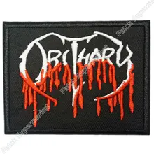 3 5 &quotНекролог DEATH METAL Тяжелая вышитая музыкальная группа