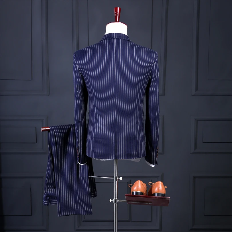 Latest-Coat-Pant-Designs-Promotion-Notched-Lapel-One-Button-Pinstripe-Three-Pockets-Dinner-Man-Suit-jacket