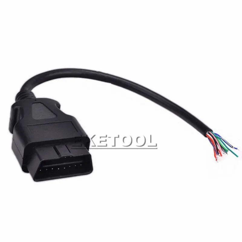 OBD OBD2 16Pin мужской разъем для открытия Удлинительный кабель OBDII OBD 16Pin OBD2 16 Pin лучше всего подходит для ELM327 расширение передачи