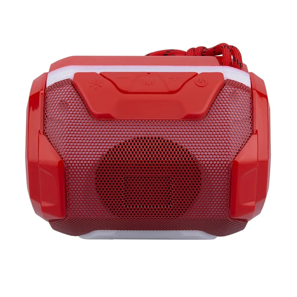 HIFI Portable Wireless Bluetooth Speaker With LED Light Support Memory card U Disk TF Subwoofer Music | Электроника