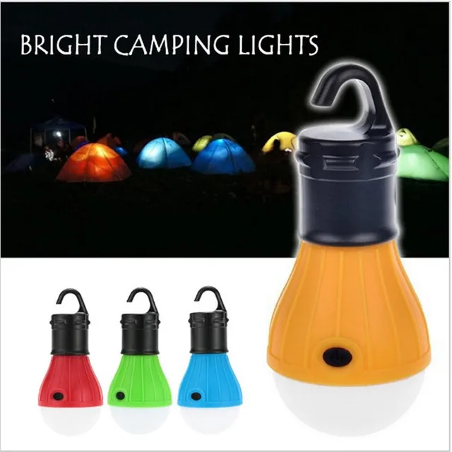 Outdoor Camping Lamp Tent Light Torch Flashlight Hanging Flat LED Light Mode Adjustable Lantern