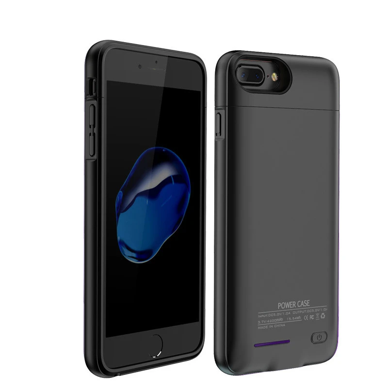 Магнитные Чехлы для зарядного устройства iPhone 7 8 6 6S Plus чехол аккумулятора