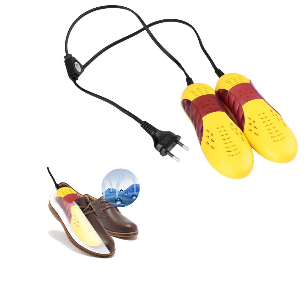 

220V 10W EU/EU Plug Race Car Shape Shoe Dryer Foot Protector Boot Odor Deodorant Dehumidify Device Shoes Drier Heater Smell