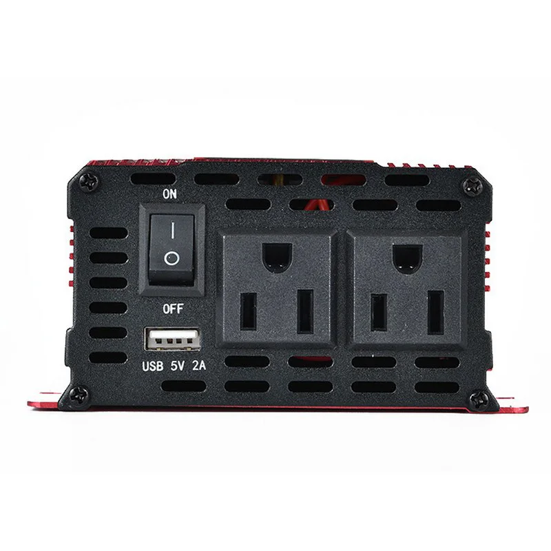 Portable Inverter 1000W 2V 24V To 110V Dual Socket USB Port Charger Veicular Car Power Inverter Grid Tie Inversor Converter (7)
