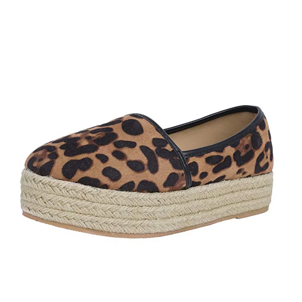 leopard print deck shoes