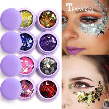 

TEAYASON glitter powder for eyeshadow gold silver nail starlight waterproof long lasting party makeup glitter eyeshadow AM055